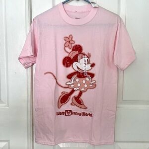 Minnie Mouse 𝅺Short Sleeve Disney Parks T-Shirt Hanes Beefy T 🆕